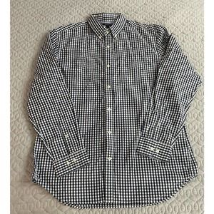 Men’s Banana Republic Soft Wash Slim Fit Button Down Shirt Gingham XL